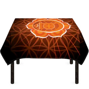 Swadhisthana Chakra Spiritual Print Tablecloth Kitchen Home Decor