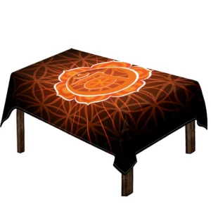 Swadhisthana Chakra Spiritual Print Tablecloth Kitchen Home Decor