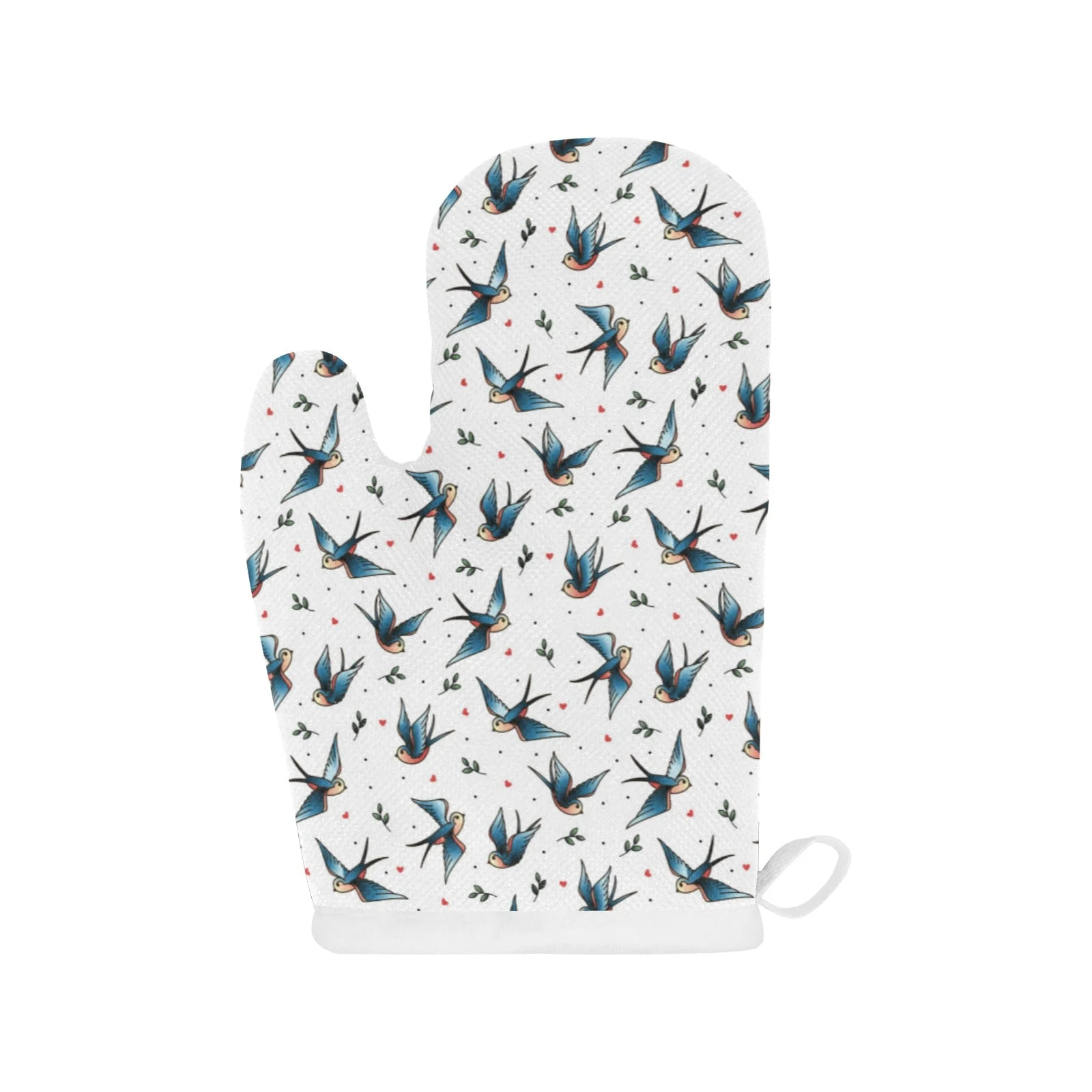 Swallow Pattern Print Design 04 Heat Resistant Oven Mitts & Pot Holders Set Swallow Pattern Print Design 04 Heat Resistant Oven Mitts & Pot Holders Set