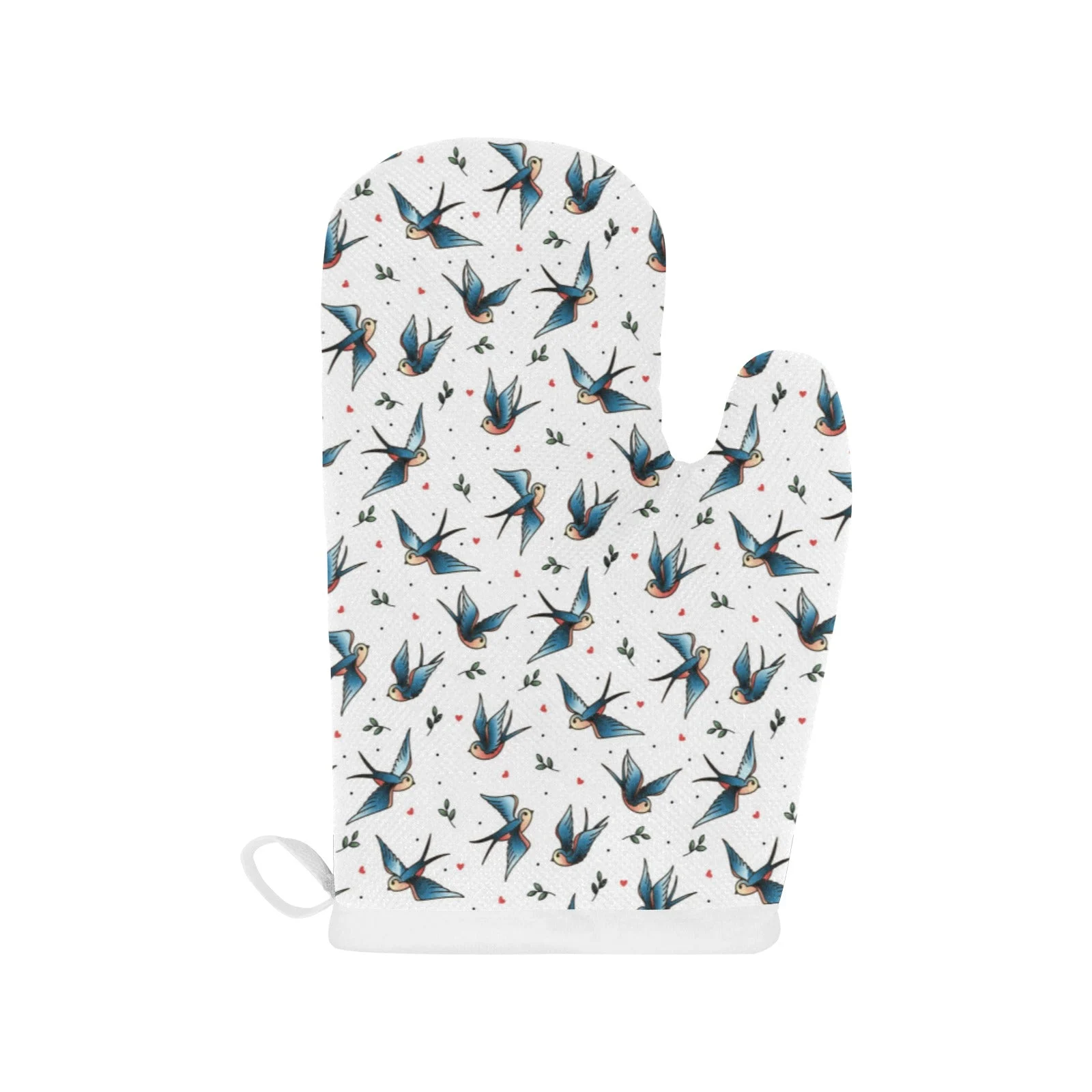 Swallow Pattern Print Design 04 Heat Resistant Oven Mitts & Pot Holders Set Swallow Pattern Print Design 04 Heat Resistant Oven Mitts & Pot Holders Set