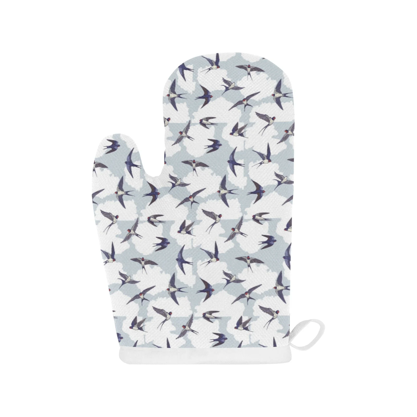 Swallow Pattern Print Design 05 Heat Resistant Oven Mitts & Pot Holders Set Swallow Pattern Print Design 05 Heat Resistant Oven Mitts & Pot Holders Set