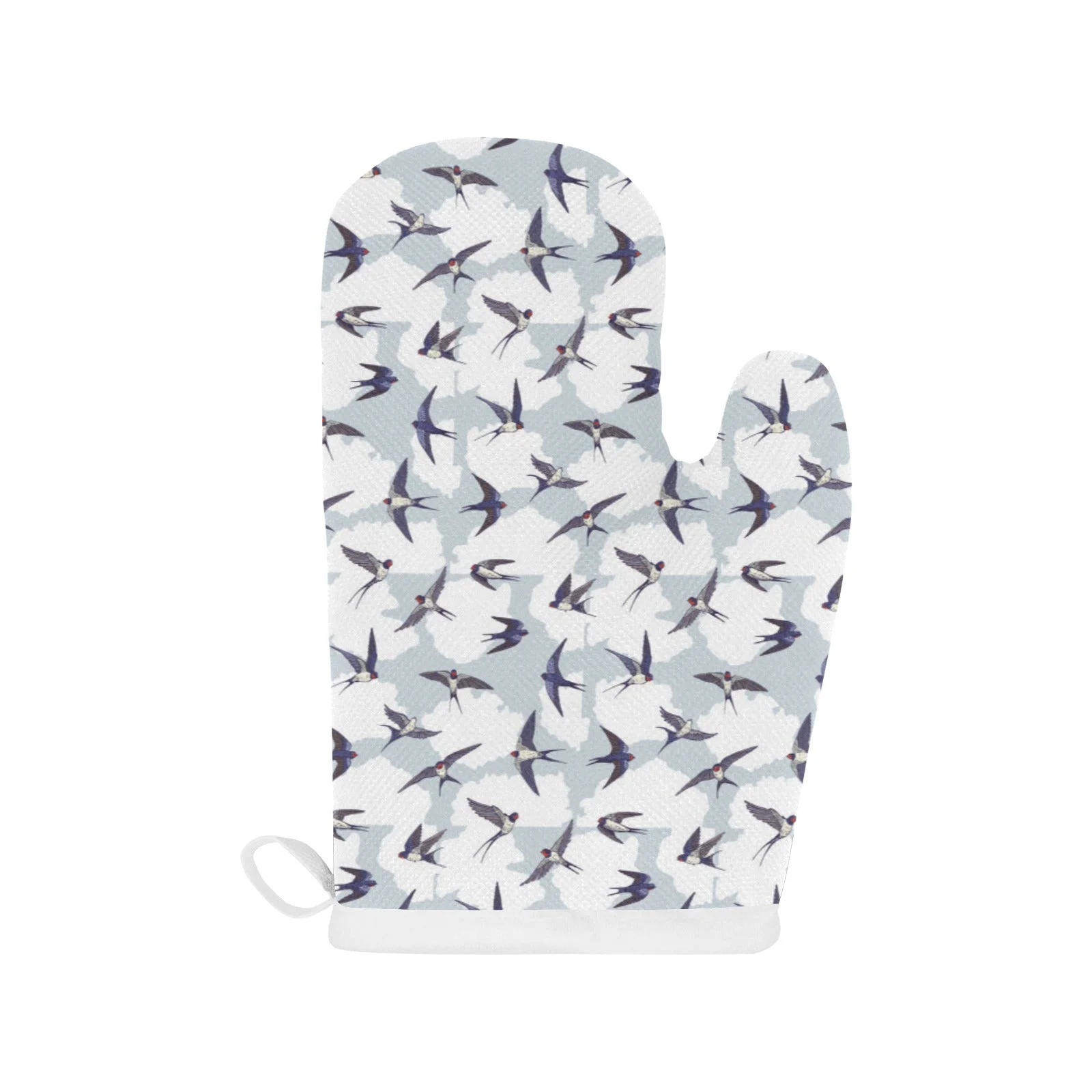 Swallow Pattern Print Design 05 Heat Resistant Oven Mitts & Pot Holders Set Swallow Pattern Print Design 05 Heat Resistant Oven Mitts & Pot Holders Set