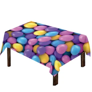 Sweet Candy Ball Pattern Print Tablecloth Kitchen Home Decor