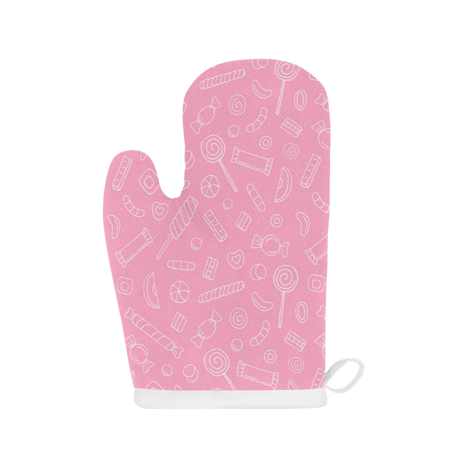 Sweet Candy Pink Background Heat Resistant Oven Mitts Pot Holders Set Sweet Candy Pink Background Heat Resistant Oven Mitts Pot Holders Set