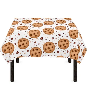 Sweet Cookie Pattern Print Tablecloth Kitchen Home Decor