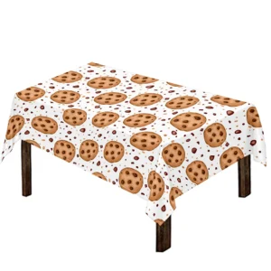 Sweet Cookie Pattern Print Tablecloth Kitchen Home Decor
