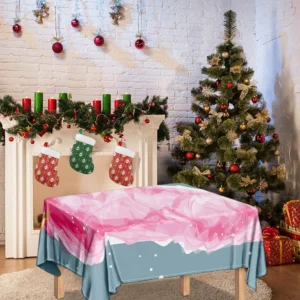 Sweet Cotton Candy Print Tablecloth Kitchen Home Decor