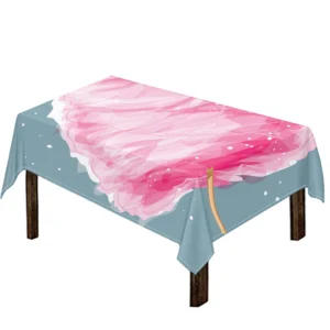 Sweet Cotton Candy Print Tablecloth Kitchen Home Decor