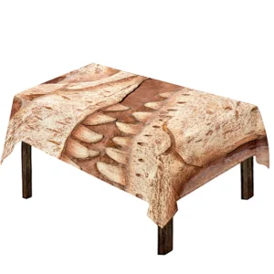 T-Rex Fossil Print Tablecloth Kitchen Home Decor