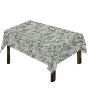 Tan Digital Camo Pattern Print Tablecloth Kitchen Home Decor