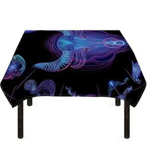 Taurus And Astrological Signs Print Tablecloth Kitchen Home Decor