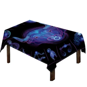 Taurus And Astrological Signs Print Tablecloth Kitchen Home Decor