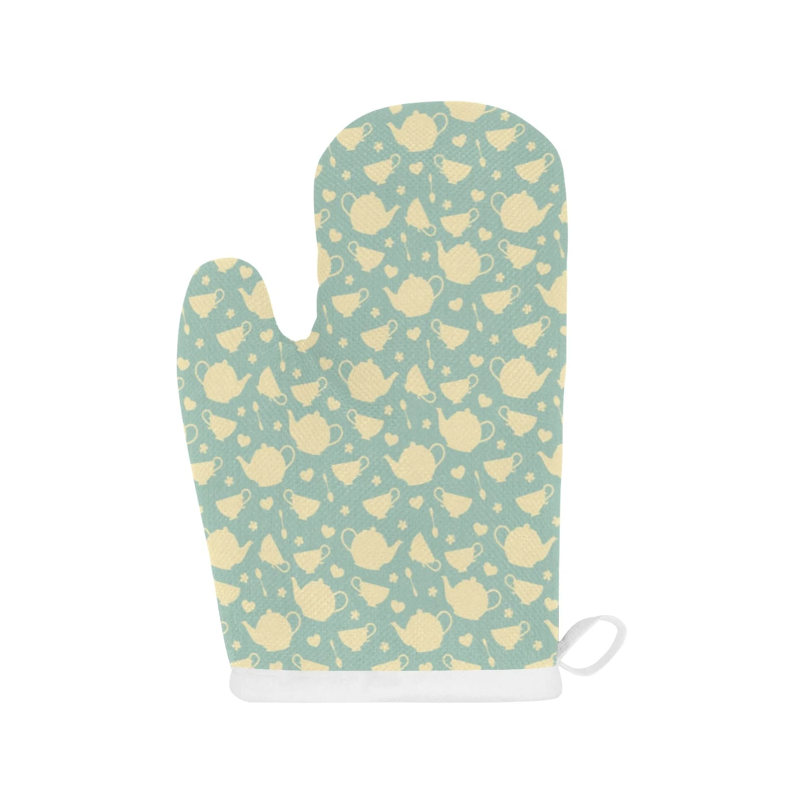 Tea Pots Pattern Print Design 02 Heat Resistant Oven Mitts & Pot Holders Set Tea Pots Pattern Print Design 02 Heat Resistant Oven Mitts & Pot Holders Set