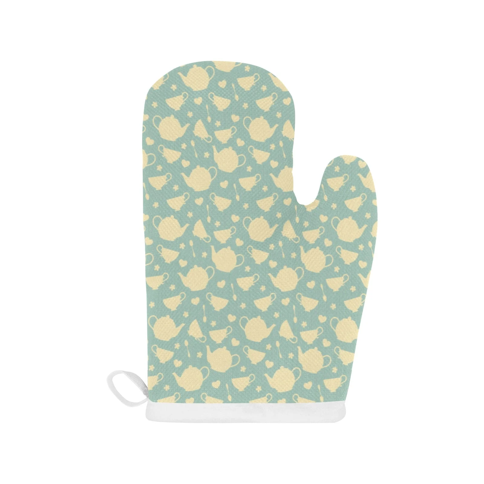 Tea Pots Pattern Print Design 02 Heat Resistant Oven Mitts & Pot Holders Set Tea Pots Pattern Print Design 02 Heat Resistant Oven Mitts & Pot Holders Set