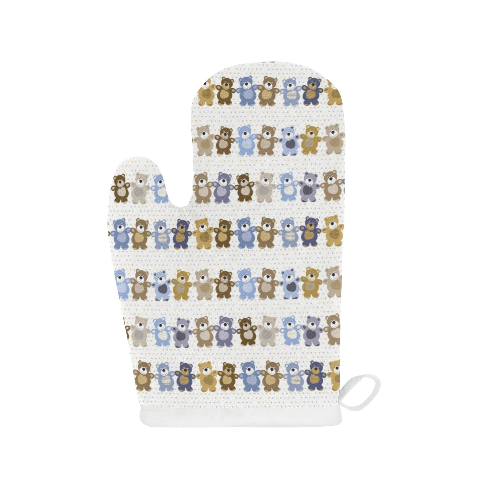 Teddy Bear Pattern Print Design 02 Heat Resistant Oven Mitts & Pot Holders Set Teddy Bear Pattern Print Design 02 Heat Resistant Oven Mitts & Pot Holders Set