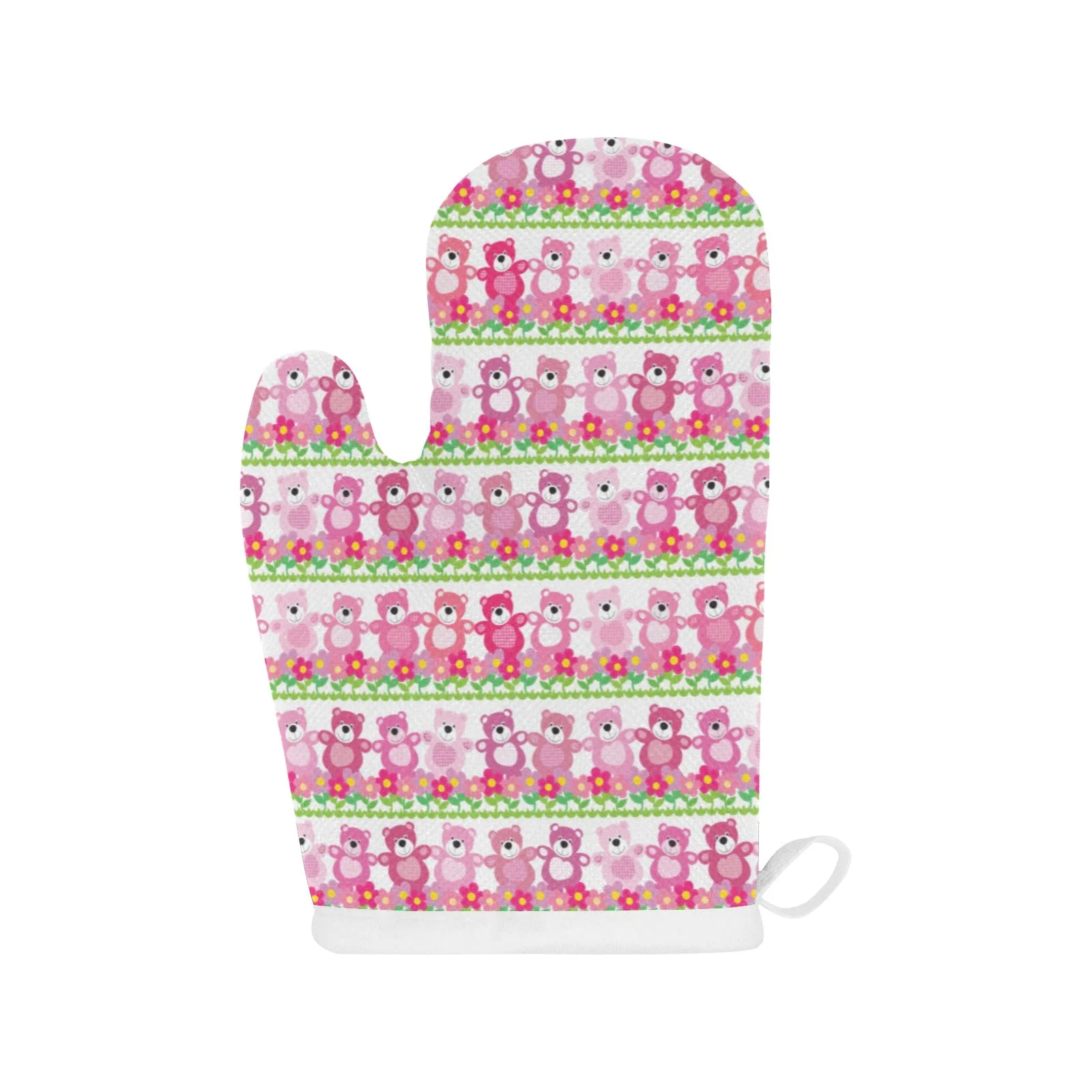Teddy Bear Pattern Print Design 04 Heat Resistant Oven Mitts & Pot Holders Set Teddy Bear Pattern Print Design 04 Heat Resistant Oven Mitts & Pot Holders Set