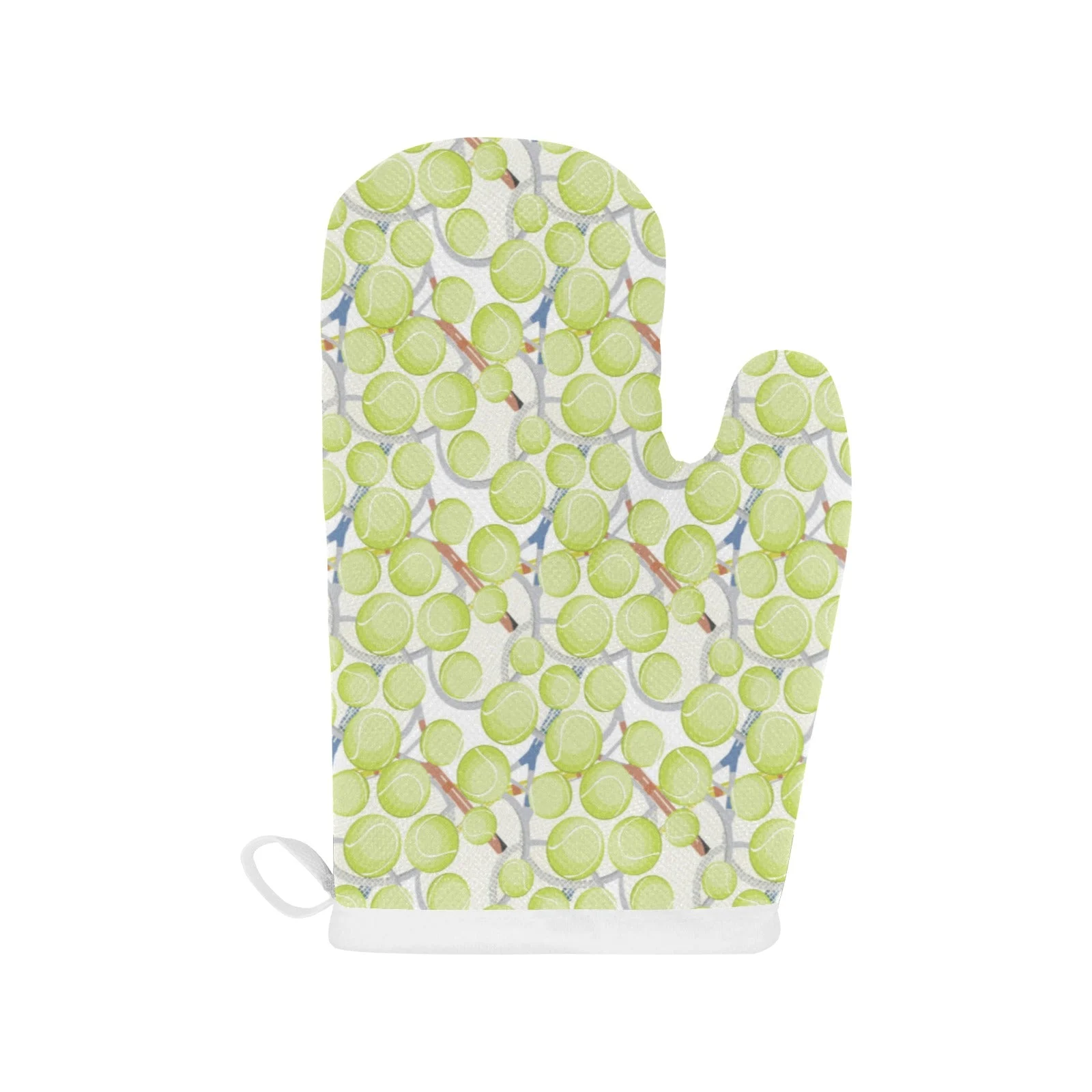 Tennis Pattern Print Design 01 Heat Resistant Oven Mitts & Pot Holders Set Tennis Pattern Print Design 01 Heat Resistant Oven Mitts & Pot Holders Set