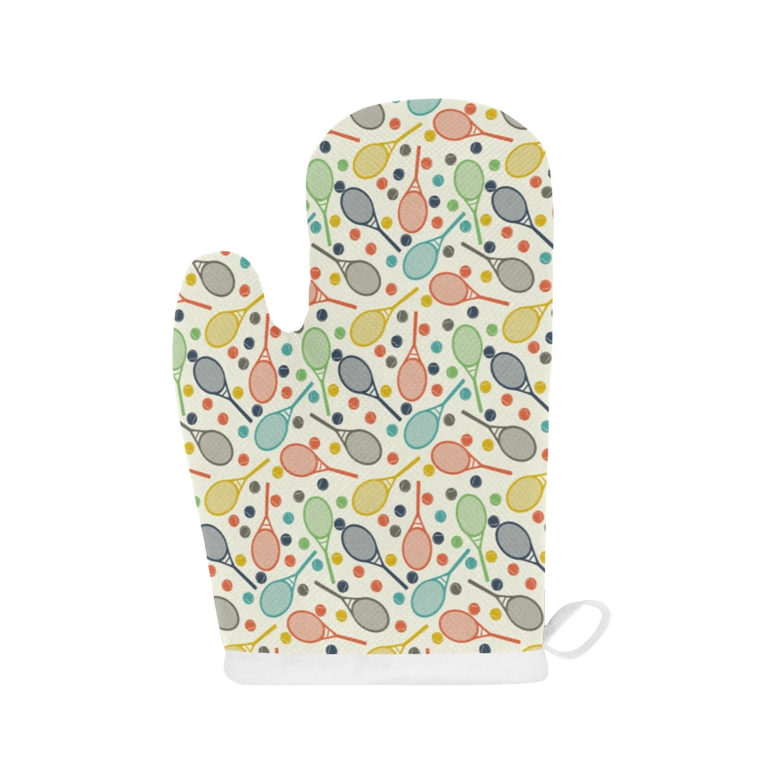 Tennis Pattern Print Design 03 Heat Resistant Oven Mitts & Pot Holders Set Tennis Pattern Print Design 03 Heat Resistant Oven Mitts & Pot Holders Set