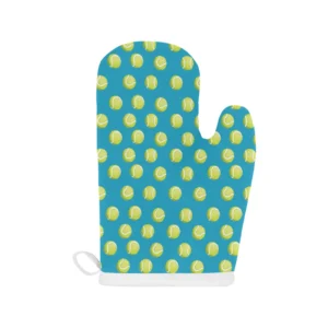 Tennis Pattern Print Design 05 Heat Resistant Oven Mitts & Pot Holders Set