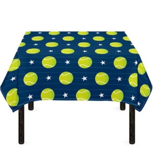Tennis Sport Pattern Print Tablecloth Kitchen Home Decor
