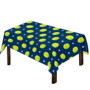Tennis Sport Pattern Print Tablecloth Kitchen Home Decor