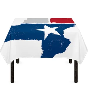 Texas State Flag Print Tablecloth Kitchen Home Decor