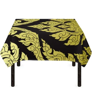 Thai Ornament Pattern Print Tablecloth Kitchen Home Decor