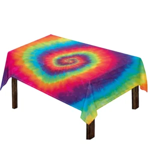 Tie Dye Print Tablecloth Kitchen Home Decor