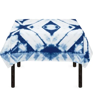 Tie Dye Shibori Pattern Print Tablecloth Kitchen Home Decor