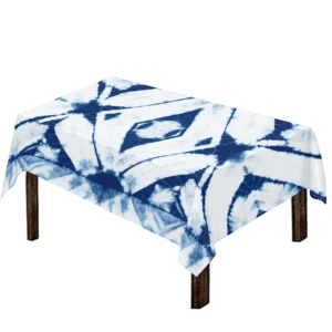 Tie Dye Shibori Pattern Print Tablecloth Kitchen Home Decor