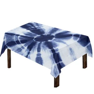 Tie Dye Shibori Print Tablecloth Kitchen Home Decor
