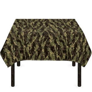 Tiger Stripe Camouflage Pattern Print Tablecloth Kitchen Home Decor