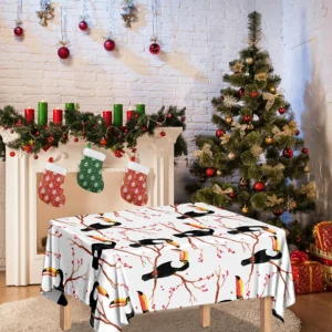 Toco Toucan Pattern Print Tablecloth Kitchen Home Decor