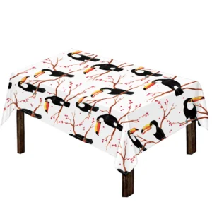 Toco Toucan Pattern Print Tablecloth Kitchen Home Decor
