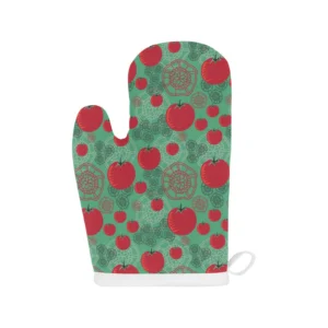 Tomato Design Pattern Heat Resistant Oven Mitts Pot Holders Set