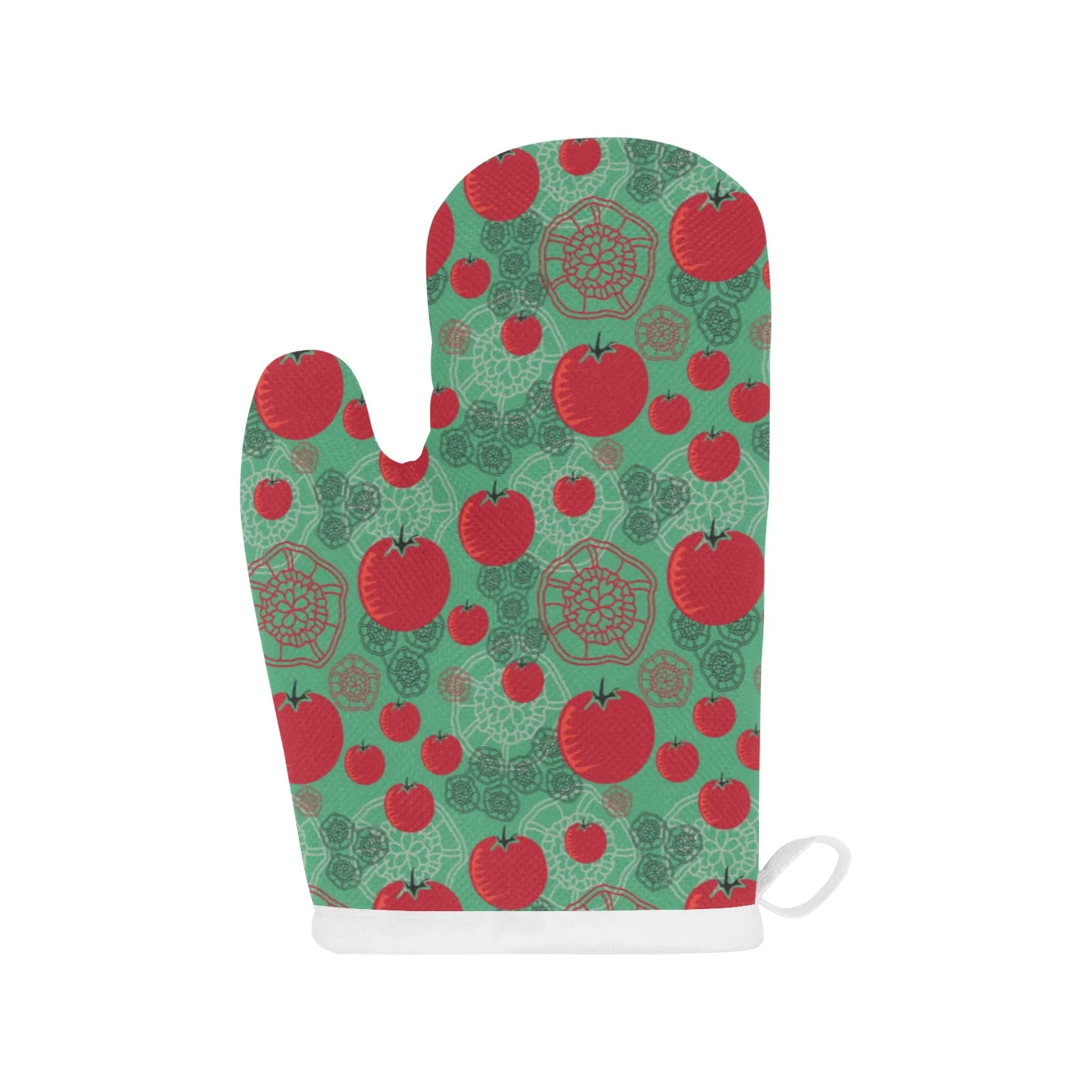 Tomato Design Pattern Heat Resistant Oven Mitts Pot Holders Set Tomato Design Pattern Heat Resistant Oven Mitts Pot Holders Set