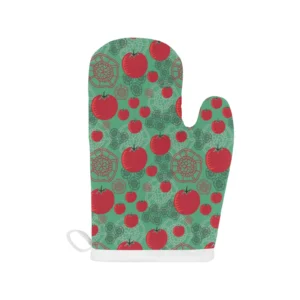 Tomato Design Pattern Heat Resistant Oven Mitts Pot Holders Set