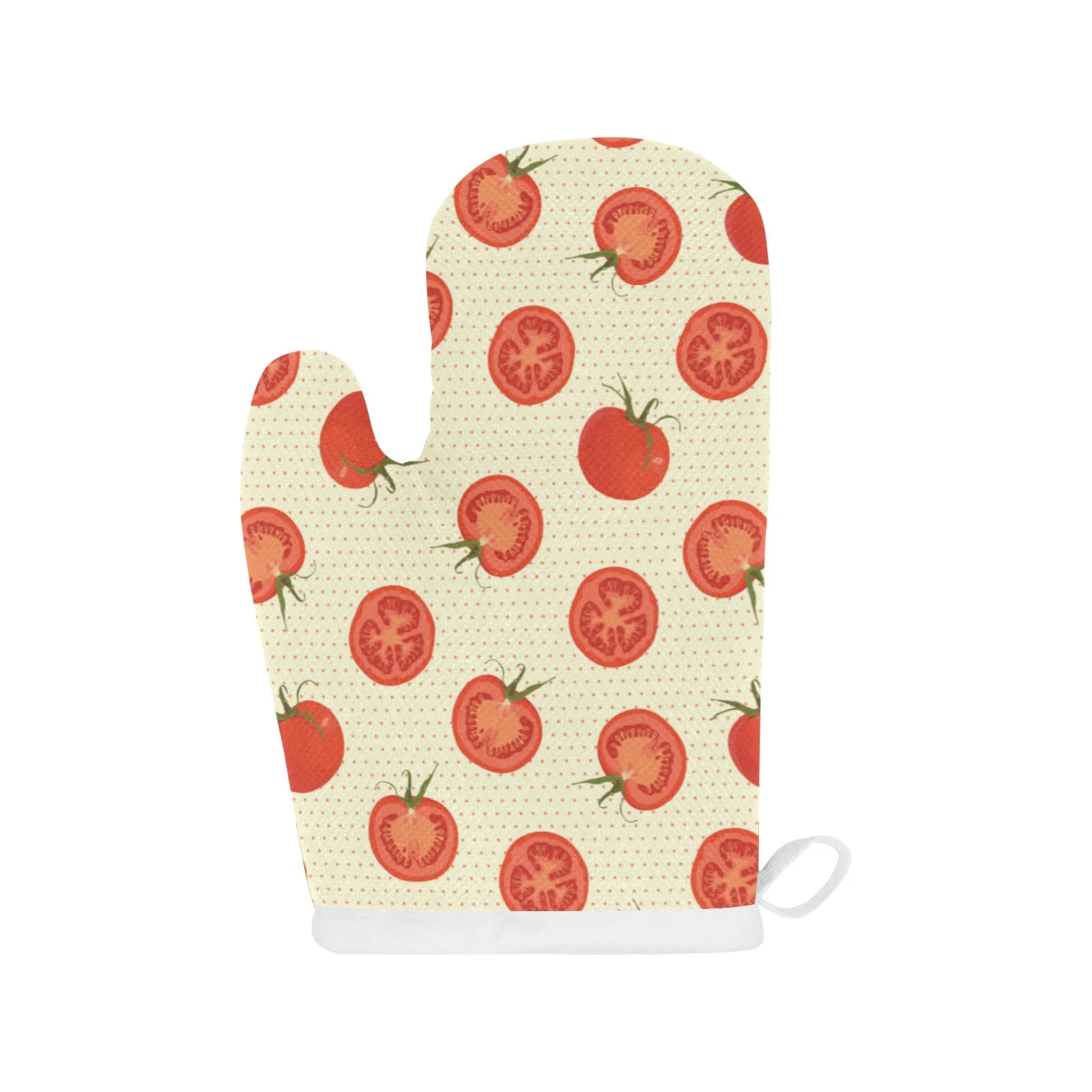 Tomato Dot Background Heat Resistant Oven Mitts Pot Holders Set Tomato Dot Background Heat Resistant Oven Mitts Pot Holders Set