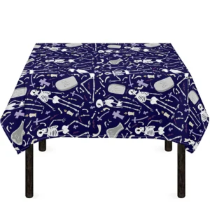 Tomb And Skeleton Pattern Print Tablecloth Kitchen Home Decor