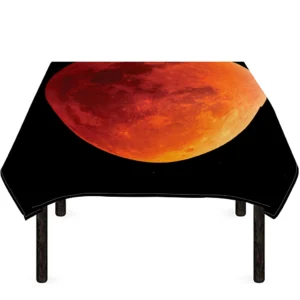 Total Lunar Eclipse Print Tablecloth Kitchen Home Decor