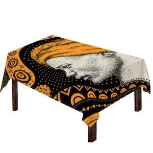 Tribal African Girl Print Tablecloth Kitchen Home Decor