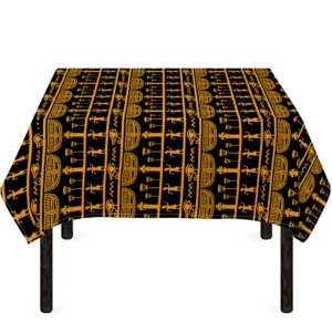 Tribal Egypt Pattern Print Tablecloth Kitchen Home Decor