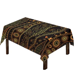 Tribal Ethnic African Pattern Print Tablecloth Kitchen Home Decor