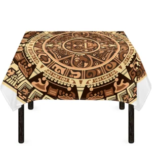 Tribal Maya Calendar Print Tablecloth Kitchen Home Decor