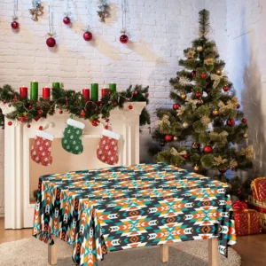 Tribal Native American Pattern Print Tablecloth Kitchen Home Decor