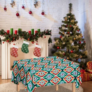 Tribal Navajo Pattern Print Tablecloth Kitchen Home Decor