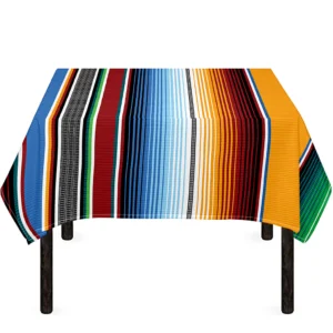 Tribal Serape Blanket Pattern Print Tablecloth Kitchen Home Decor