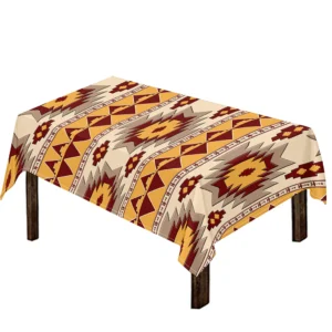 Tribal Southwestern Navajo Pattern Print Tablecloth Kitchen Home Decor