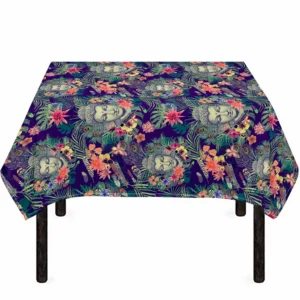 Tropical Buddha Print Tablecloth Kitchen Home Decor