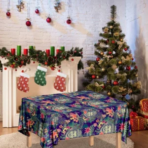 Tropical Buddha Print Tablecloth Kitchen Home Decor
